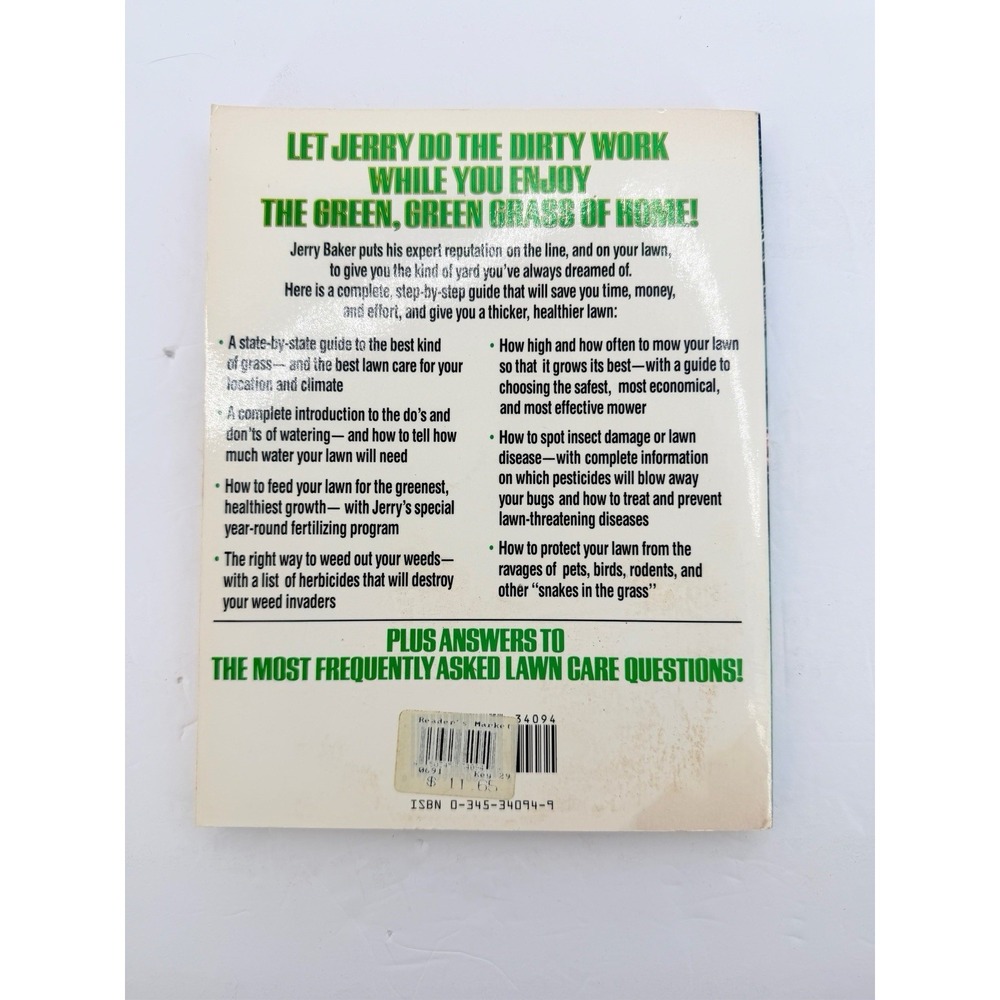 Jerry Baker's Lawn Book by Jerry Baker America's Master Gardener (paperback) - Picture 2 of 4